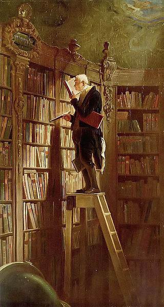 Carl Spitzweg The Bookworm, oil painting picture